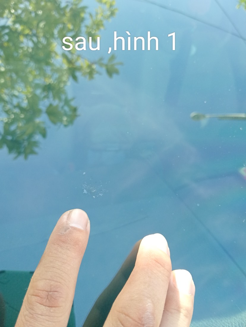 Kính chắn gió sau khi hàn